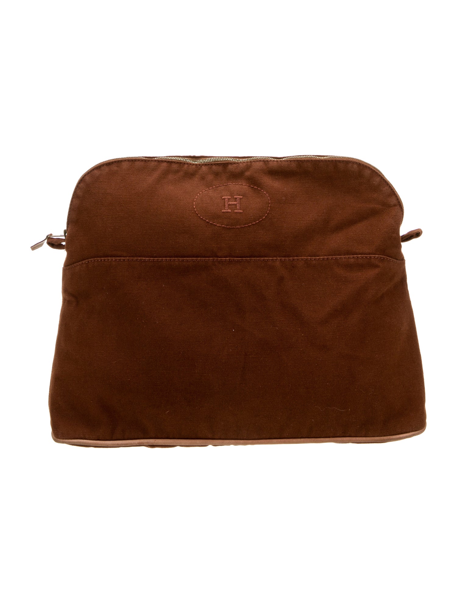 Hermès Toile Bolide Trousse de Voyage GM